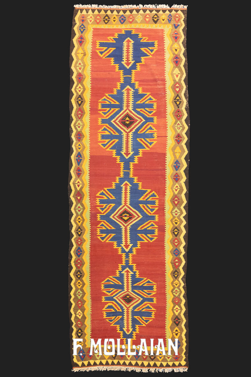 Kilim Rug Shirvan Beige/Brown Color Border n°:246